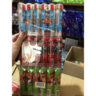 vỉ 12 lọ kẹo C son thái lan mới kèm đồ chơi trên nắp( sỉ đồ trẻ em)