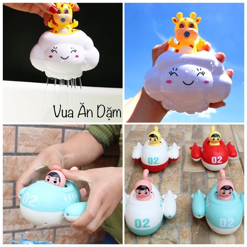Đồ chơi nhà tắm Mây phun nước | Tàu phun nước cho bé
