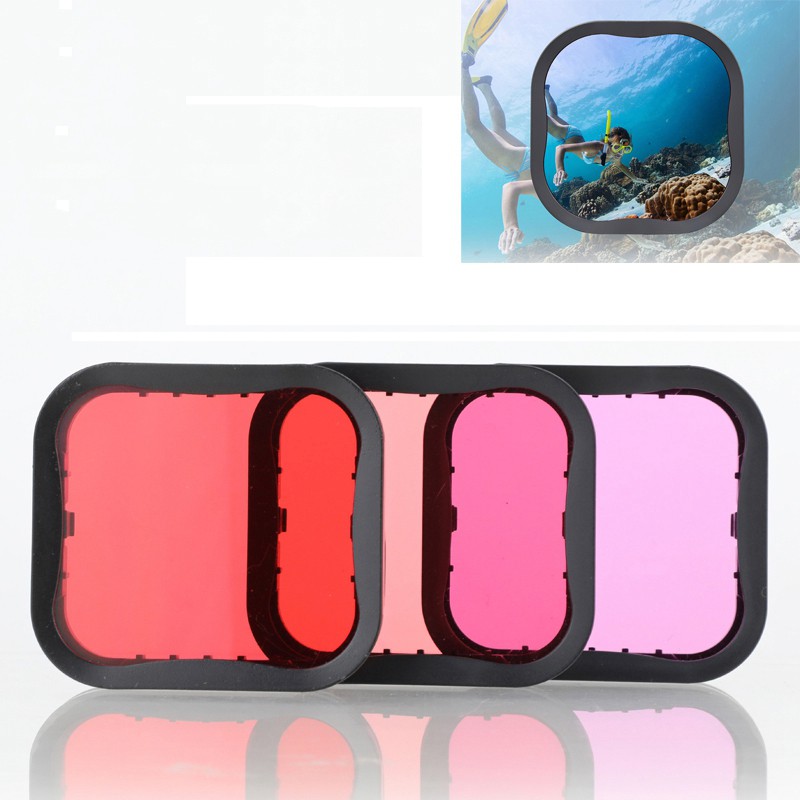 Filters Kit Red Magenta Snorkel Lens Color Filter for GoPro HERO 8 N7VN