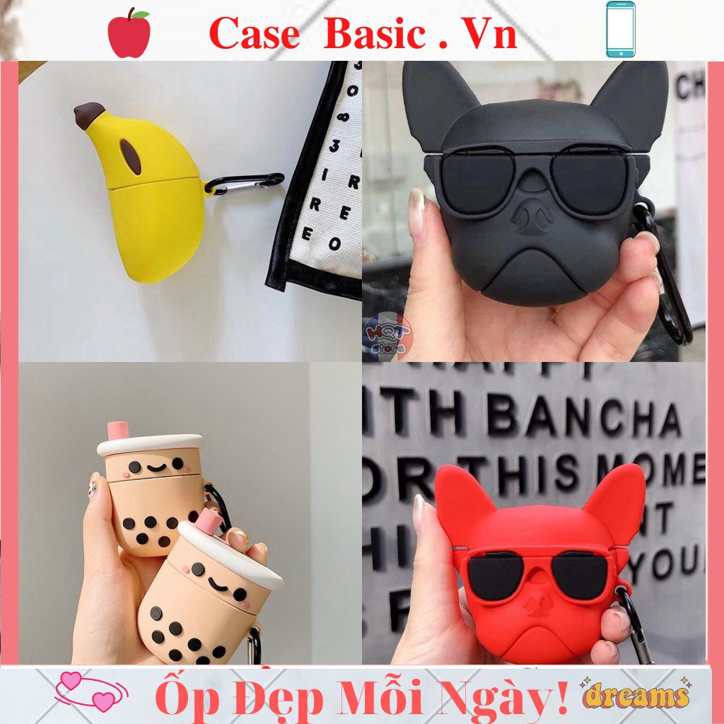 Case Vỏ Bao Airpod 1 2  Đựng tai nghe không dây airpods i11 i12 i18 ...Vỏ Bọc Tai Nghe Hàng Cao Cấp