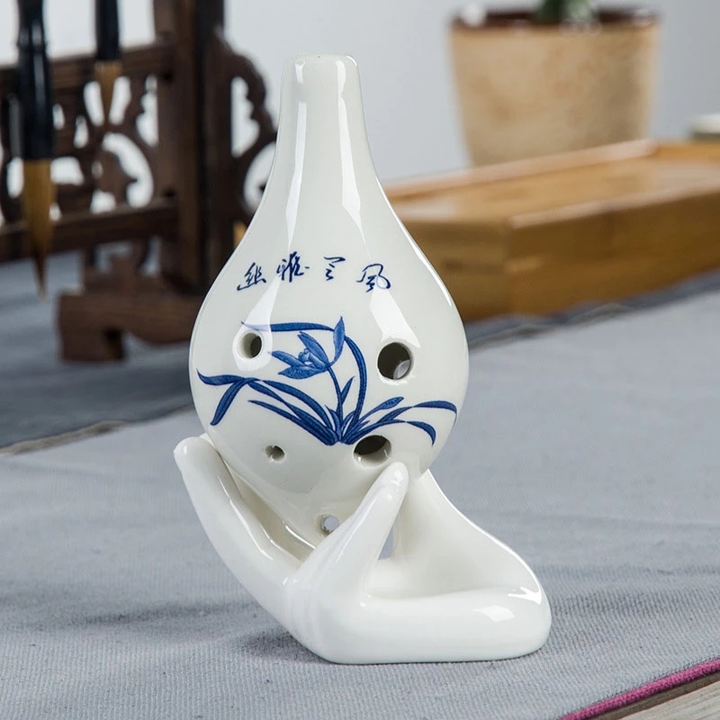 Giá đỡ hình bàn tay bằng gốm sứ để trang trí bàn trà/ văn phòng/ nội thất/ sân vườn