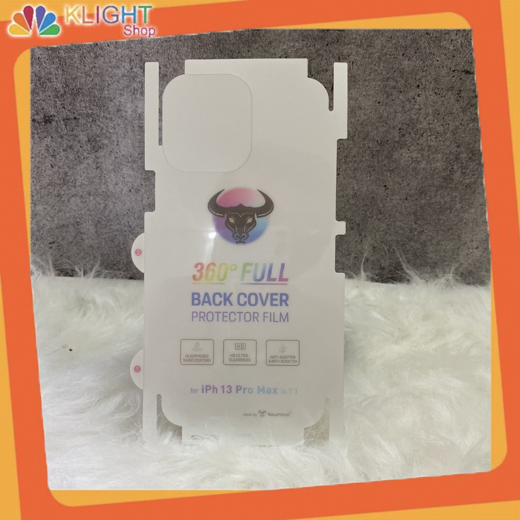 PPF bóng và nhám mặt lưng full mã Iphone từ 7G đến 13 pro max