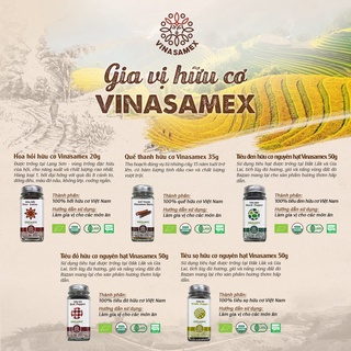 Bột tỏi hữu cơ Vinasamex, bột gia vị thảo mộc nấu ăn cho bé - Mint ăn dặm