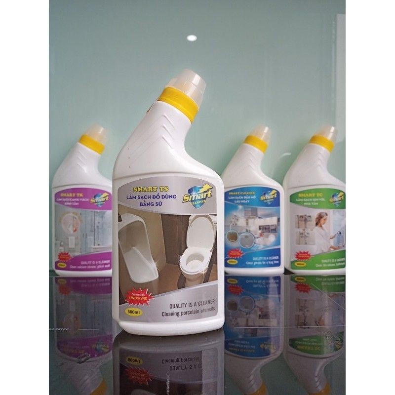 Dung dịch làm sạch đồ sứ Smart TS 500ml, Tẩy sứ siêu sạch