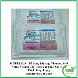 SUPPERMIX DOPA GÓI 1KG - Bổ Sung Khoáng, Vitamin, Acid Amin, Vi Sinh Cho Động Vật Thủy Sản Kích Thích Tăng trưởng