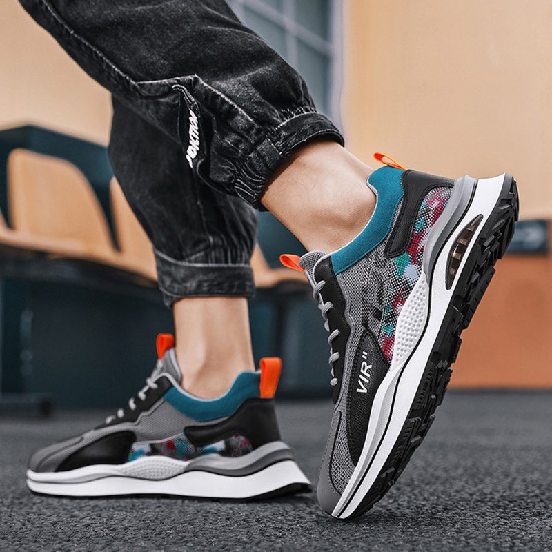 Giày sneaker chạy bộ  IELGY phối lưới mỏng thoáng khí dành cho nam