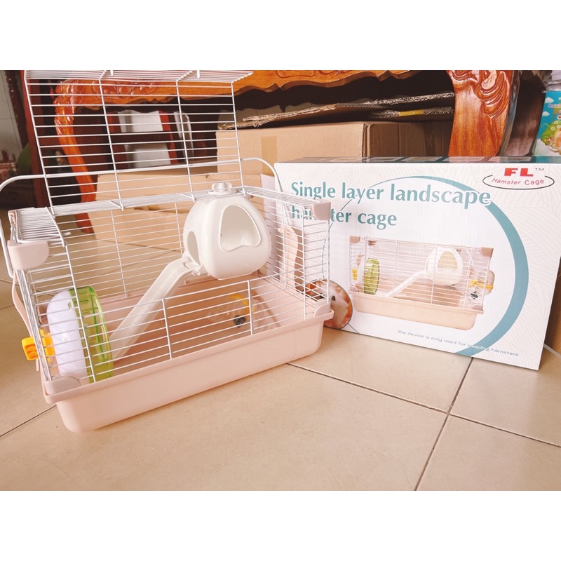 Lồng phi thuyền tổ chim cho hamster. Lồng sắt lớn nuôi hamster