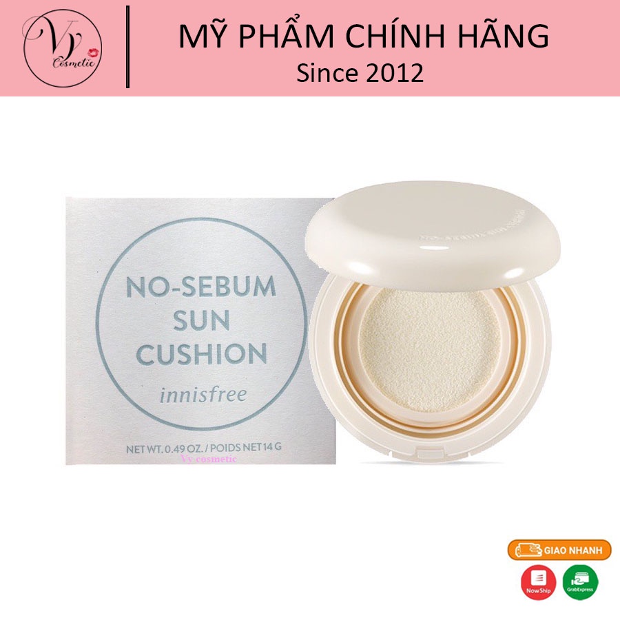 Phấn nước kiềm dầu Innisfree No Sebum Sun Cushion 14g