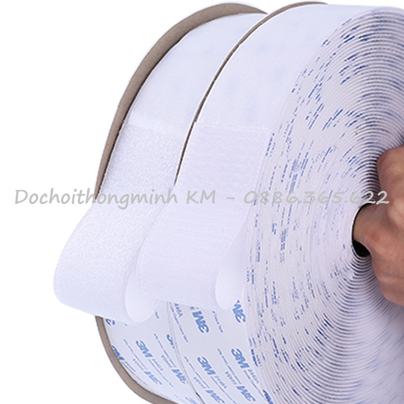 Băng dính gai đa năng 3M Velcro khổ rộng 3cm chịu nhiệt độ cao 180 độ - nhiệt độ thấp âm 20 độ C