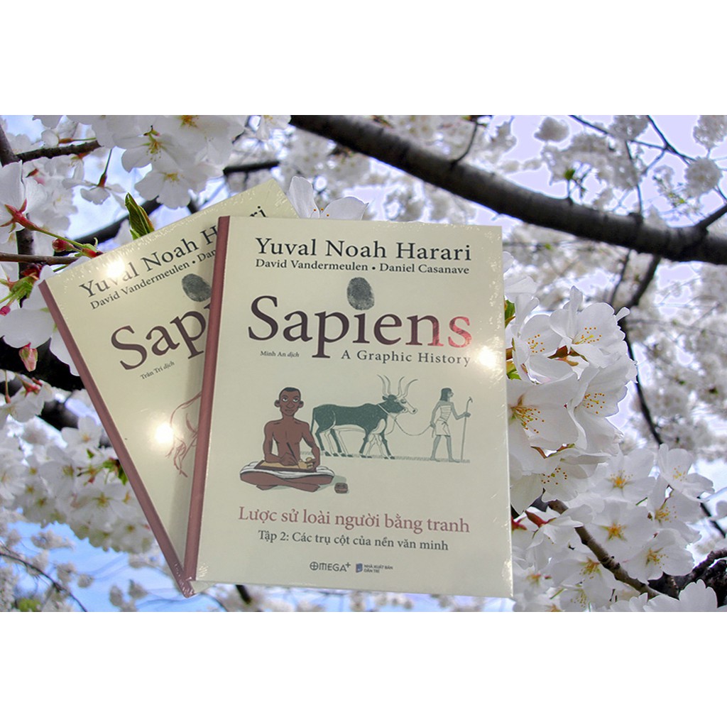 Sách  Combo Sapiens: Lược Sử Loài Người Bằng Tranh: Tập 1(Khởi Đầu Của Loài Người) + Tập 2(Các Trụ Cột Của Nền Văn Minh)