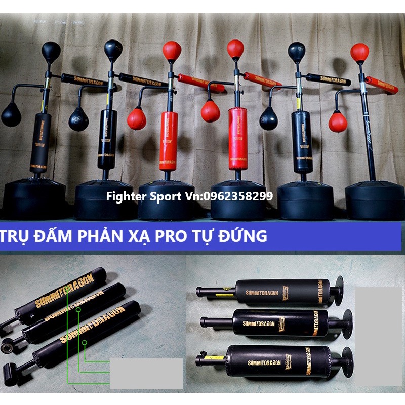 Trụ Đấm Phản Xạ Boxing Tay Quay Pro hàng nhập khẩu chính hãng