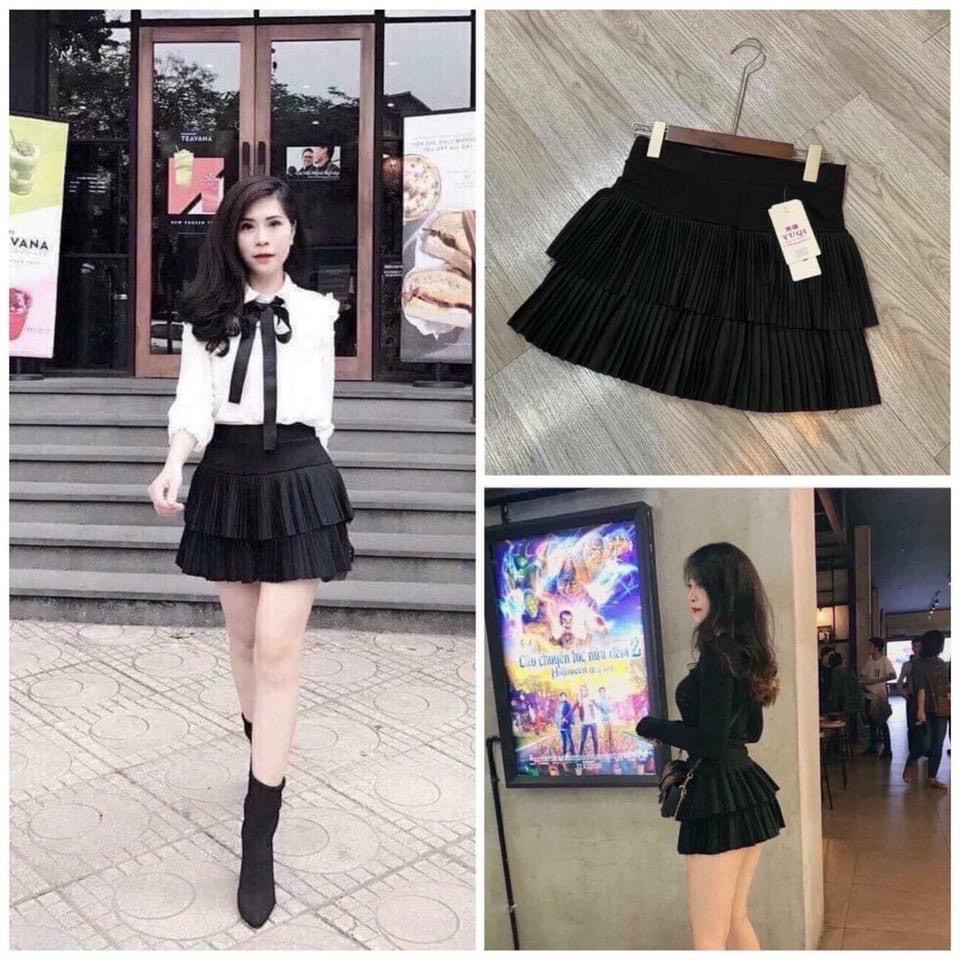 [KÈM QUÀ TẶNG] Chân váy xếp ly 2 tầng cực xinh chất đẹp loại 1 Zulyshop | BigBuy360 - bigbuy360.vn