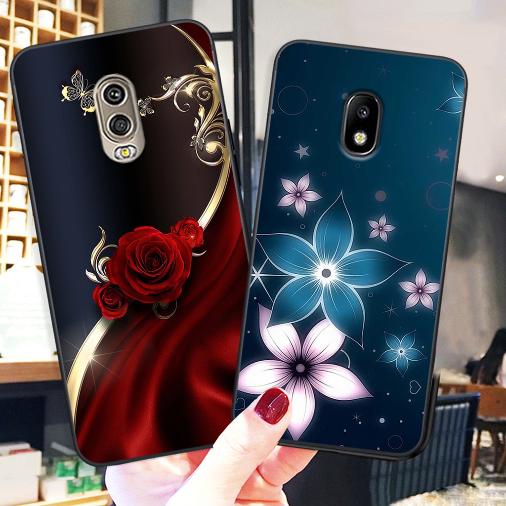 Ốp lưng điện thoại Samsung Galaxy J7 Pro - J7 Plus in hình hoa siêu đẹp- Doremistorevn
