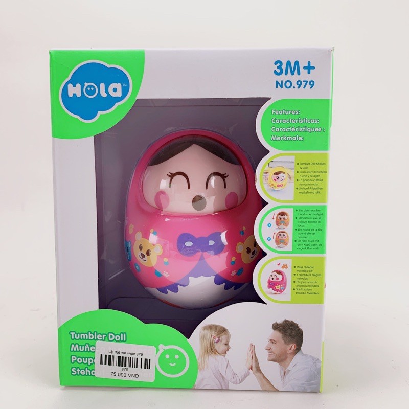 [HUILETOYS]Đồ Chơi Lật Đật Phát Nhạc Cho Bé Yêu Đầu Đời-Hola Siêu Bền 979