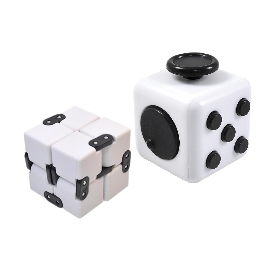 Combo Giảm Stress Fidget Cube + Infinity Cube Kỳ Diệu Giấp Tập Trung