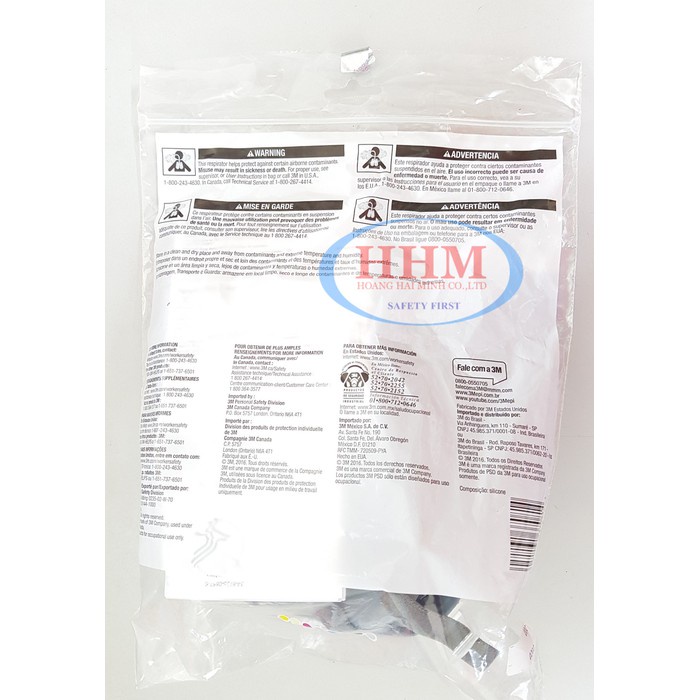Mặt nạ phòng độc 3M. 7501 - chưa bao gồm phin lọc