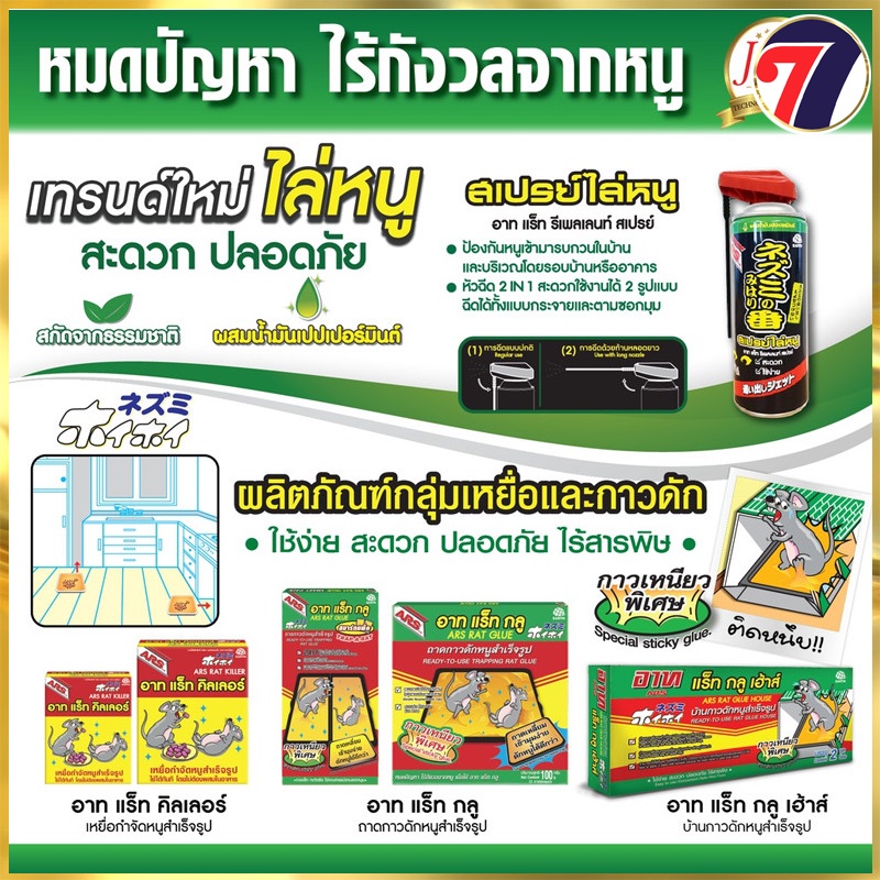 Chai Xịt Đuổi CHUỘT 300ml thái lan - thuộc tập đoàn ARS. Công nghệ Nhật Bản 100%