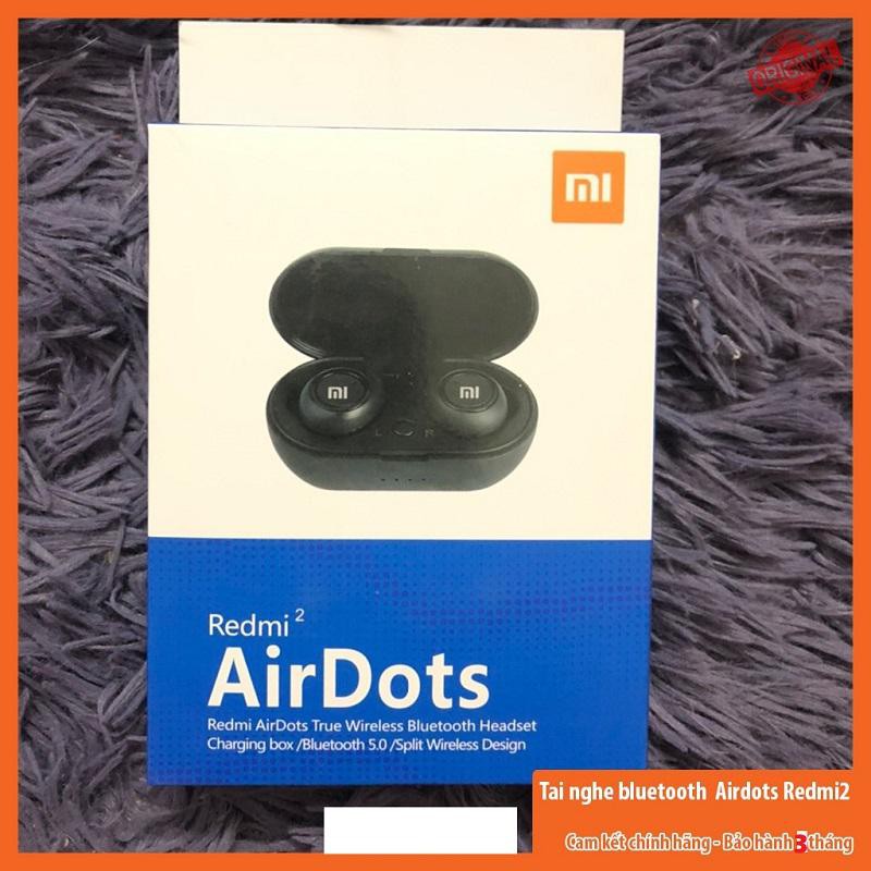 Tai nghe không dây xiaomi Chính hãng redmi 2 Bluetooth 2 Tai Có Dock Sạc Bảo Hành Tại Shop