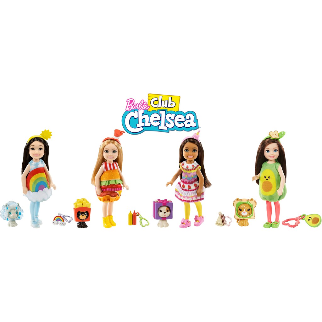 Bộ Sưu Tập Búp Bê Những Em Bé Barbie Club Chelsea Tiệc Hóa Trang