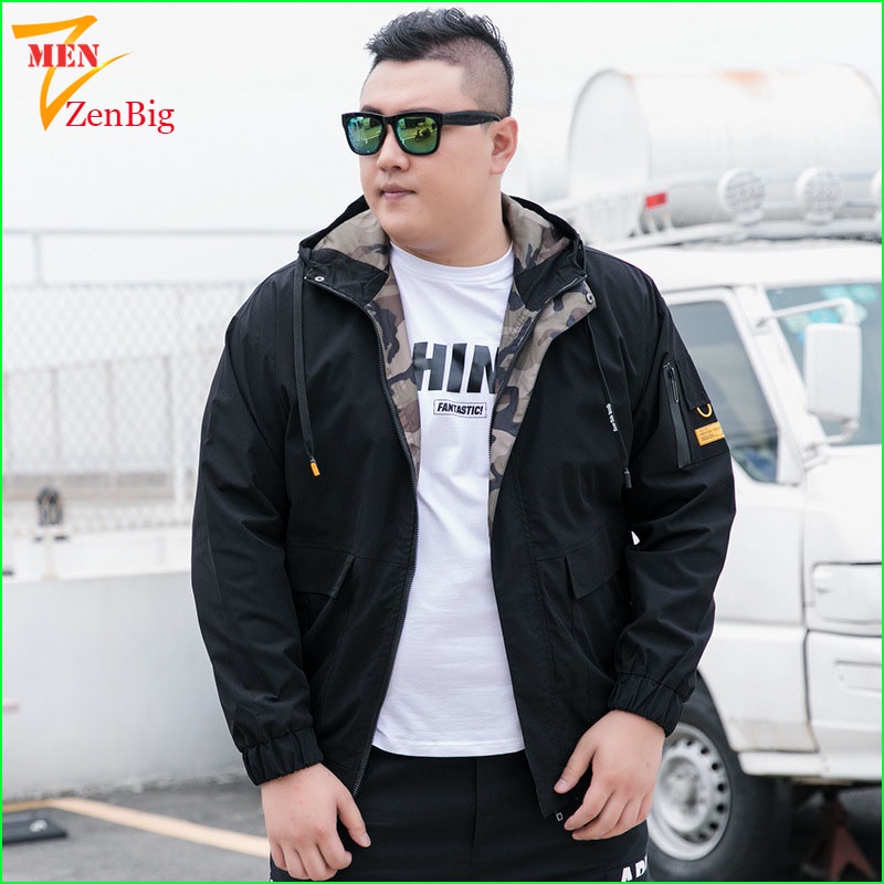 Áo khoác gió nam big size dành cho người mập người béo cân nặng từ 80-140kg