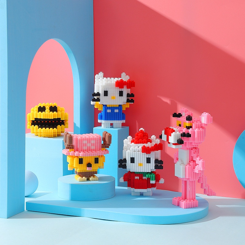 Lắp ráp bearbricks mô hình động vật hoạt hình doraemon disney quà tặng sinh nhật đáng yêu cho mọi lứa tuổi not lego BOM