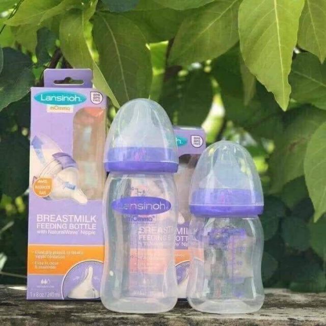 Bình Sữa Lansinoh Momma  160ml, 240ml (USA)