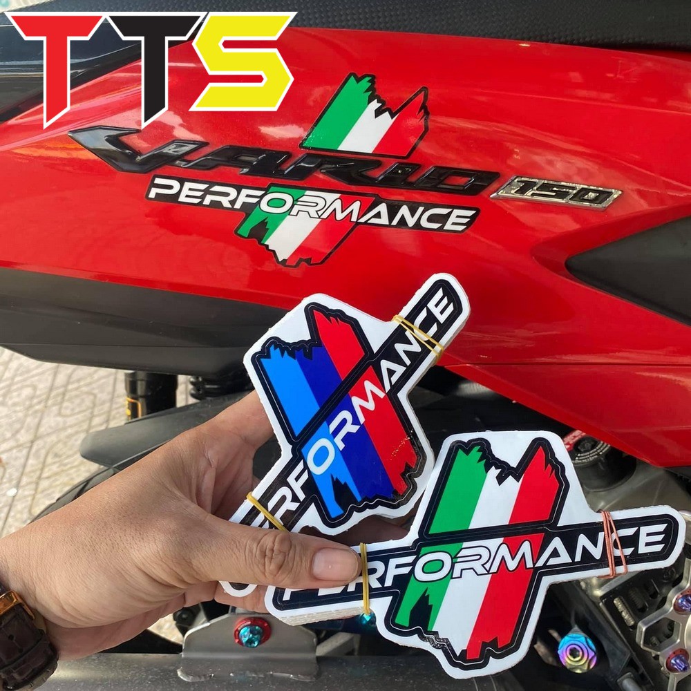 TEM CỜ CHỮ PERFORMANCE DÁN CÁC LOẠI XE MÁY CHẤT LIỆU CHỐNG NƯỚC SIÊU ĐẸP