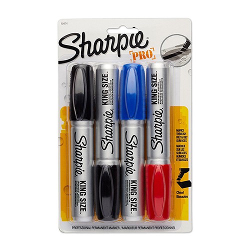 Bút lông dầu vẽ đa chất liệu Sharpie Pro King Size Chisel 6.2mm (Cây lẻ)