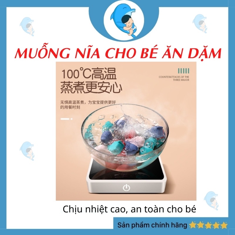 Set Muỗng/Thìa Nĩa Hình Thú Chất Liệu Inox Cao Cấp Không Gỉ An Toàn Cho Bé Ăn Dặm