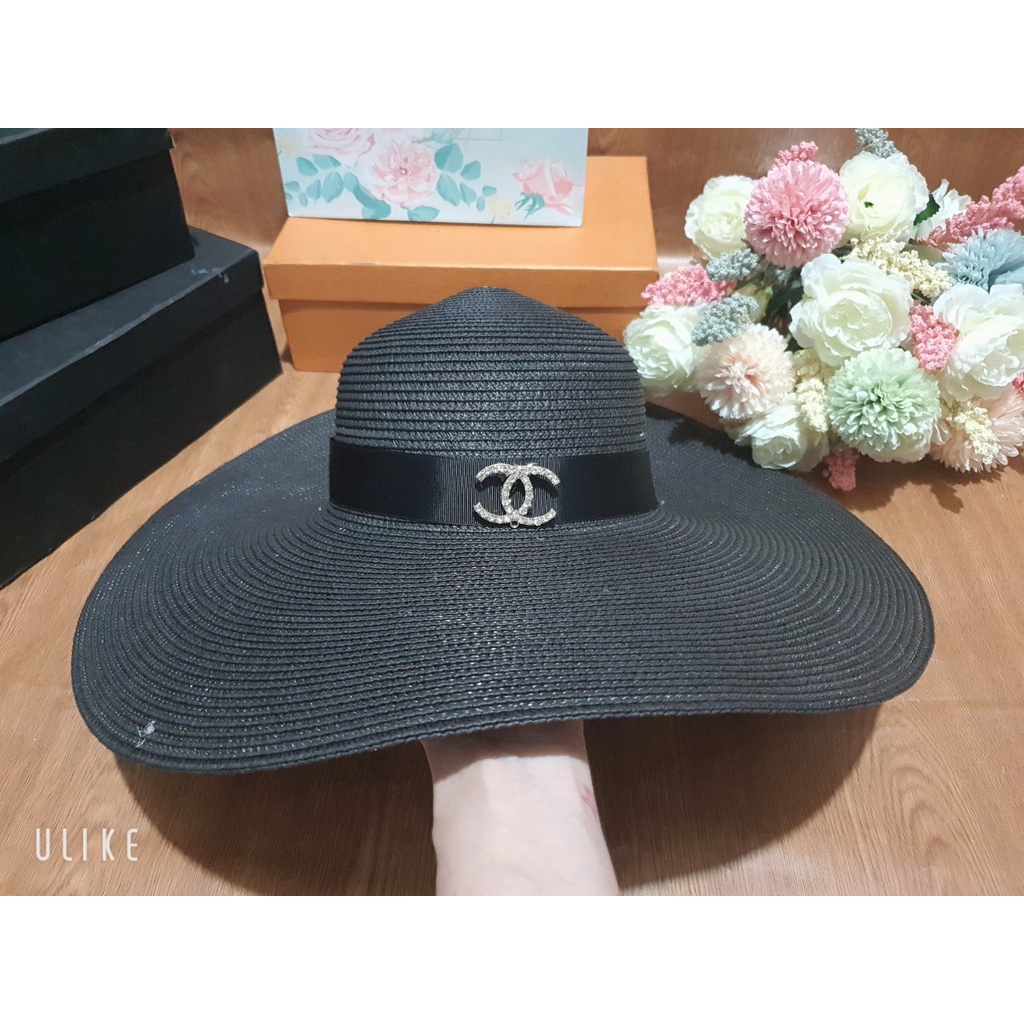 Mũ Cói đi biển Vành Rộng Siêu To đẹp Sang Chảnh