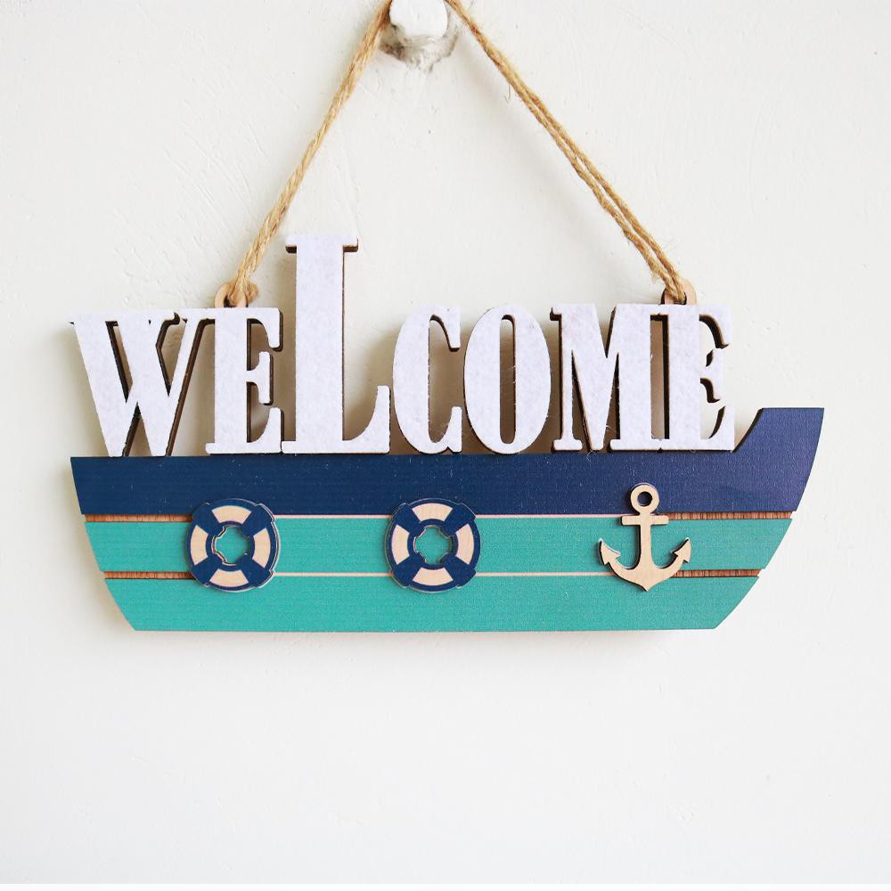 Bảng gỗ trang trí WELCOME