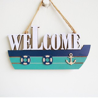 Bảng gỗ trang trí WELCOME