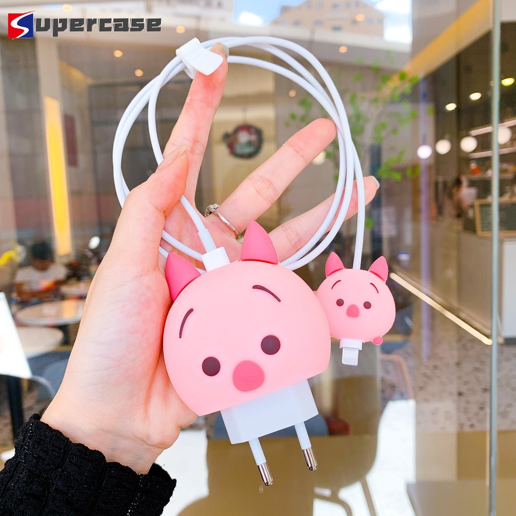 Vỏ bảo vệ bộ sạc hình dáng dễ thương thích hợp cho bộ sạc iphone