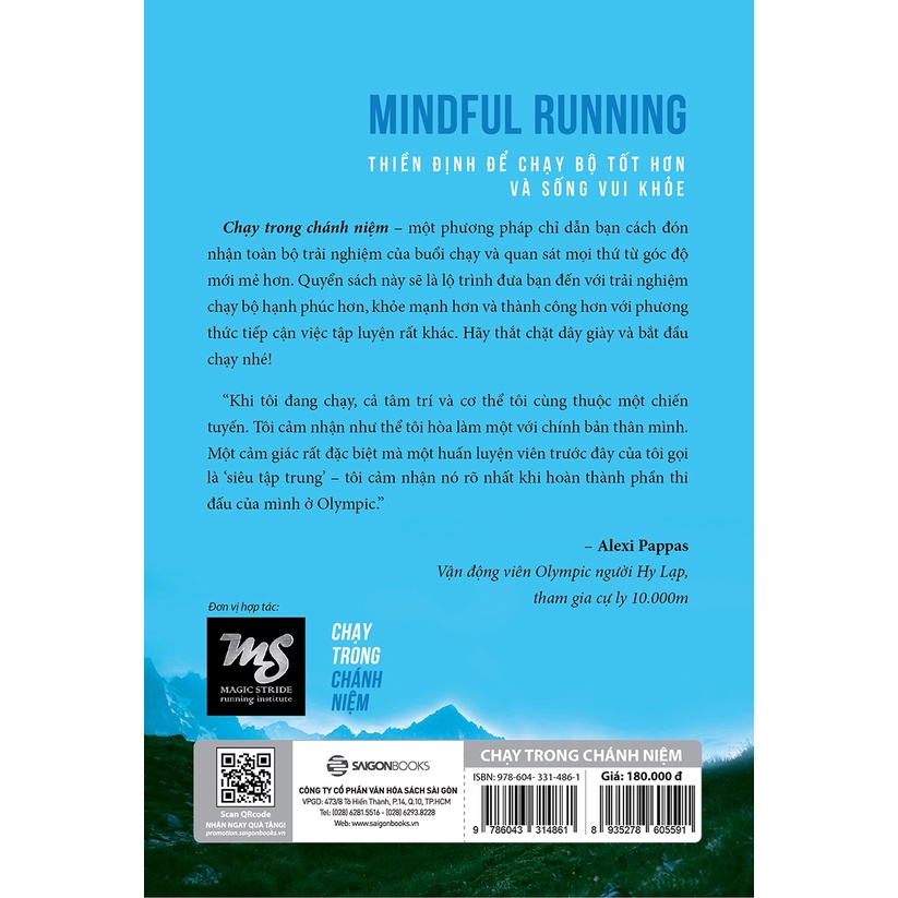 Sách Mindful Running - Chạy Trong Chánh Niệm