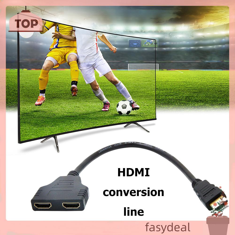 (Fas) Giắc Chuyển Đổi Từ 1 Male Sang 2 Hdmi Female 1 In 2