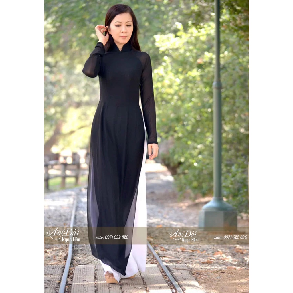 Áo Dài Nữ Truyền Thống 4 Tà Lụa Chifon A18