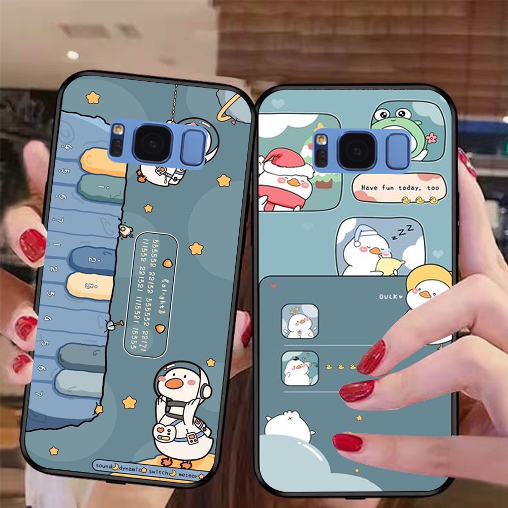 ốp lưng điện thoại Samsung s8 / s8 plus / s8+ bộ vịt xanh ngộ nghĩnh đáng yêu