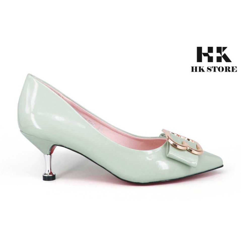 Giày công sở nữ ❤️ HK.STORE ❤️ da bò xịn hàng cao cấp cực đẹp mới nhất 2021 gót nhọn 5cm thiết kế thời trang siêu đẹp.