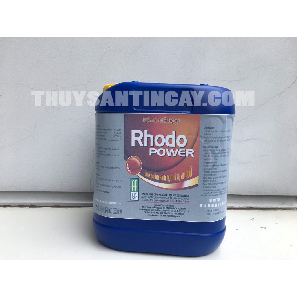 Chế Phẩm Vi Sinh Xử Lý Khí Độc, Tăng Oxy Hòa Tan Rhodo Power can 5 lít (BIO-TC4)