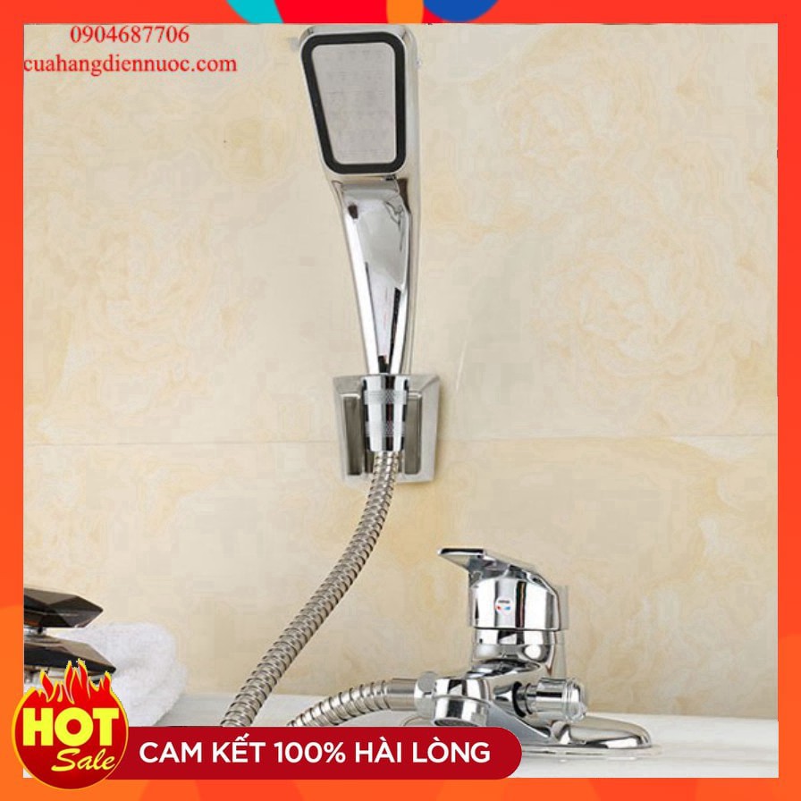 Sen tắm kết hợp vòi lavabo, Bộ sen liền vòi GIORMANI nóng lạnh cao cấp kèm sen tăng áp SNL02-VHS05 tặng đôi dây cấp inox