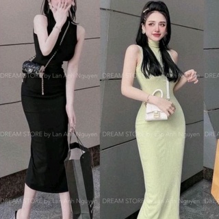 Đầm body sát nách phôm dài sang chảnh.