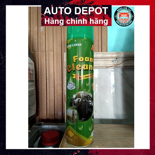 Dung dịch xịt tẩy nỉ và nội thất ô tô 3T Foam Cleaner 650ml hương café nhập chính hãng công nghệ Hàn Quốc