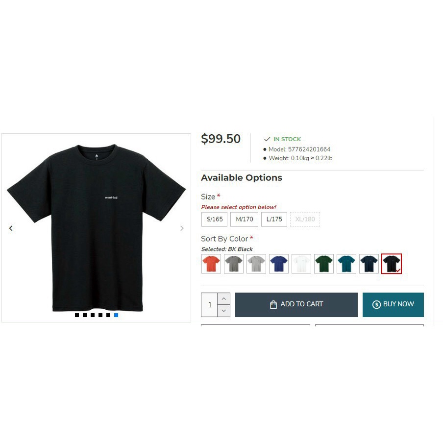 ➡ Áo thun thể thao Mont-Bell xk xịn giá mềm