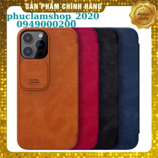 Bao da Nillkin QIN cho iPhone 13 Pro Max, iPhone 13 Pro, iPhone 13, iPhone 13 Mini có ngăn đựng thẻ