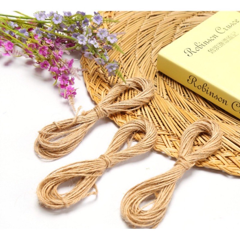 Dây cói treo ảnh tổ chim dài 50m, trang trí nhà cửa, làm đồ handmade, gói quà phụ kiện trang trí chụp ảnh trang trí NOEL