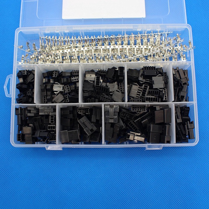 2.5mm Pitch 2 3 4 5 Pin Jst Sm Connector Kit 560pcs (560Pcs)