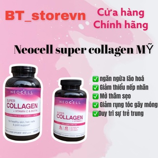 Viên uống bổ sung Collagen da móng tóc Neocell Super Collagen+C