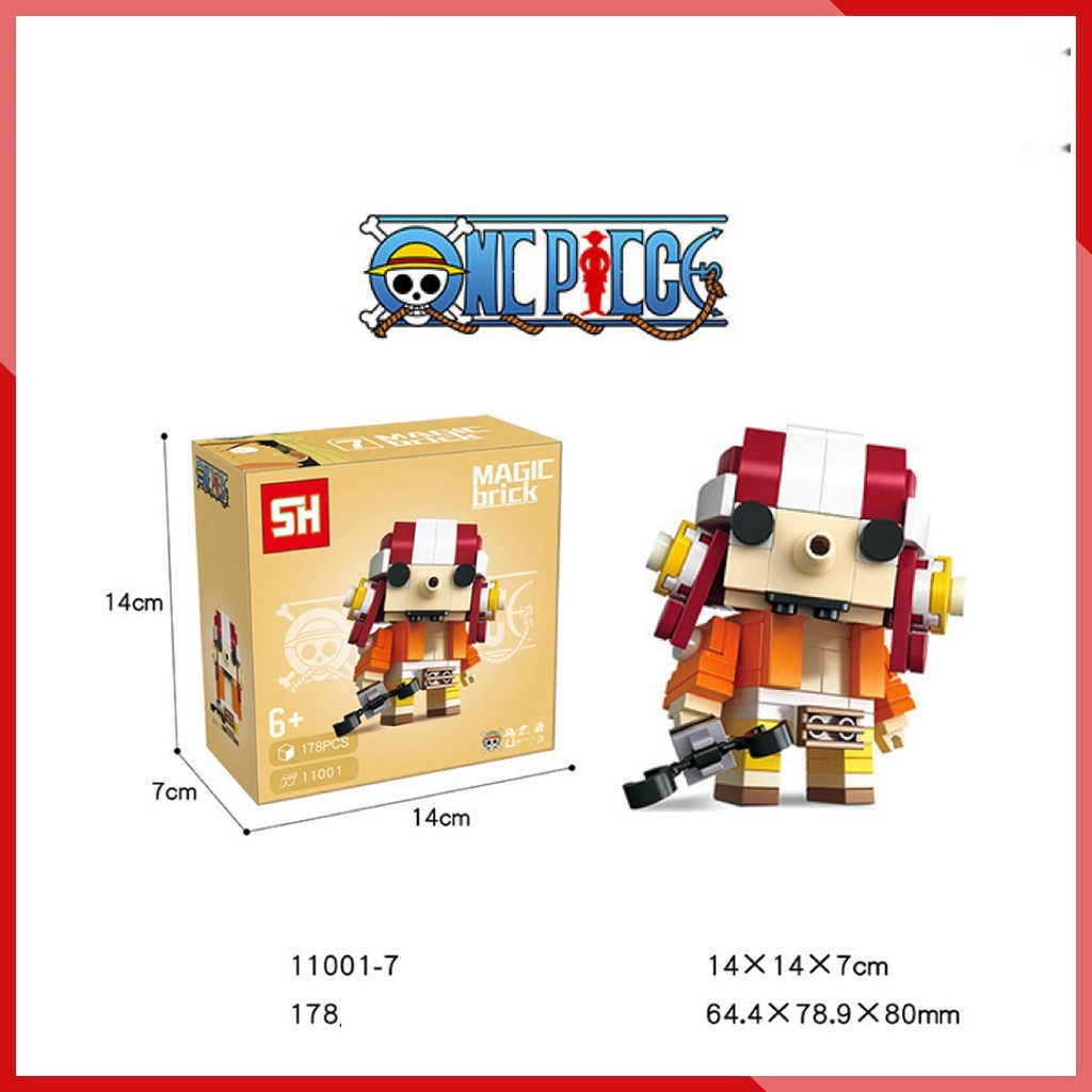 Brick Headz nhân vật trong One Piece Đảo hải tặc - Đồ chơi Lắp ghép Mini Minifigures Mô hình BrickHeadz Sanhe