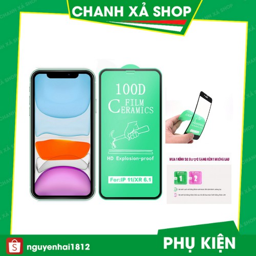 Cường lực iphone Dẻo 100D full màn hình  6s/6plus/6splus/7/7plus/8/8plus/plus/X/Xsmax/11/11promax/12/Pro/plus/promax