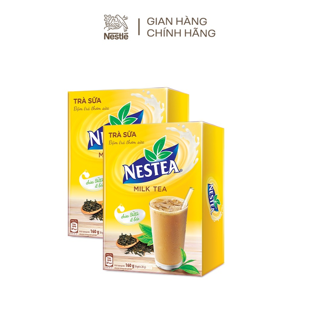 Combo 2 hộp trà Nestea vị trà sữa (Hộp 8 gói x 20g)